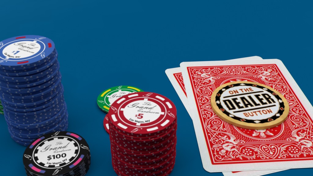 Poker Table and a lucky player preview image 1